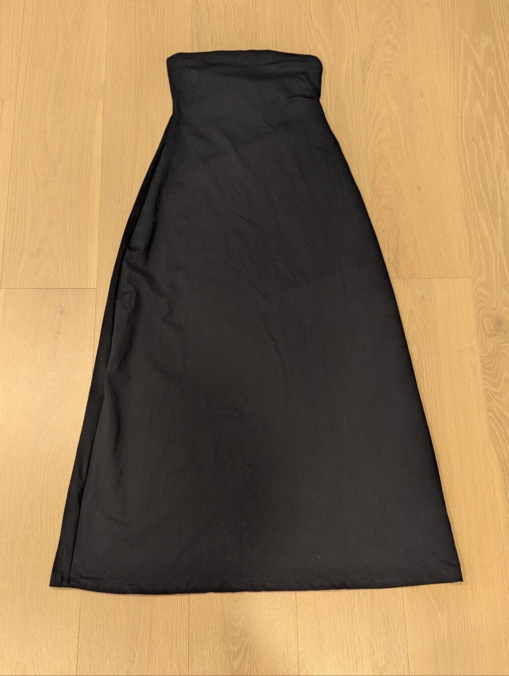 Women’s Black Strapless Maxi Dress - Classic Silhouette